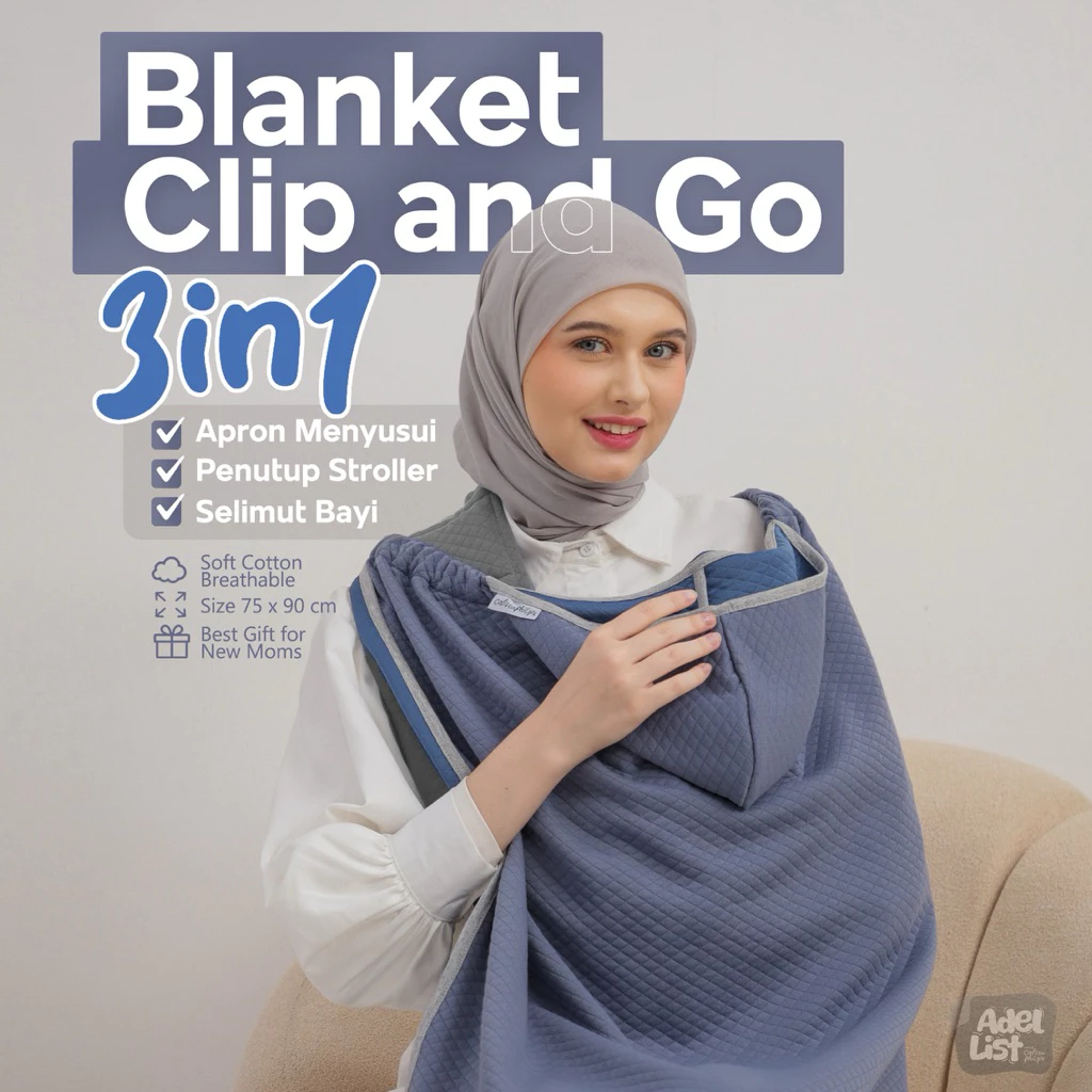 On The Go Blanket Texture Series Calistaphilips | Hoodie Blanket | Selimut Bayi G4