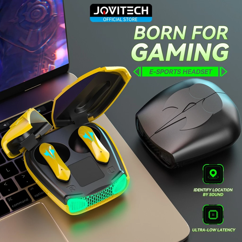 Jovitech GM08 Bluetooth Earphone Wireless Headset Bluetooth 5.4 Earbuds HiFi Stereo Handsfree bumblebees R05 TWS Earphone HIFI Stereo - T12