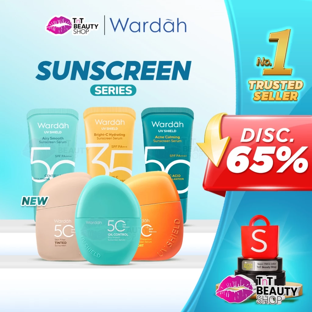 Wardah Sun Care Series | Sunscreen Gel SPF 35 40ml | Light Matte Sun Stick | TnT Beauty Shop