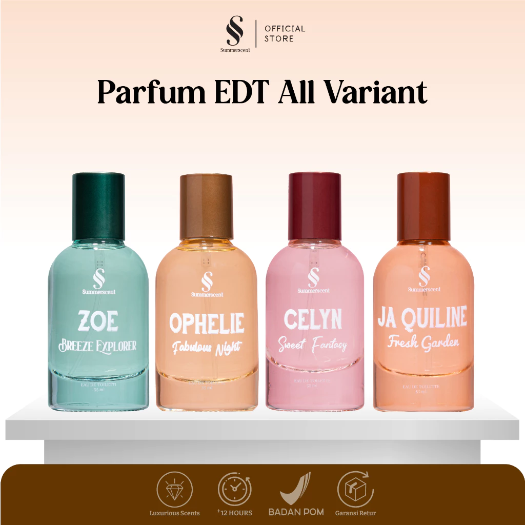 Parfum Wanita / Parfum Murah / Farfume Tahan Lama Cewe / Summerscent Official / EDT 35ML BPOM Halal