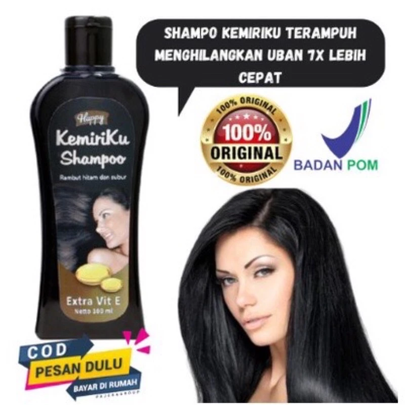Happy Shampoo Kemiriku Shampo Penghitam Rambut