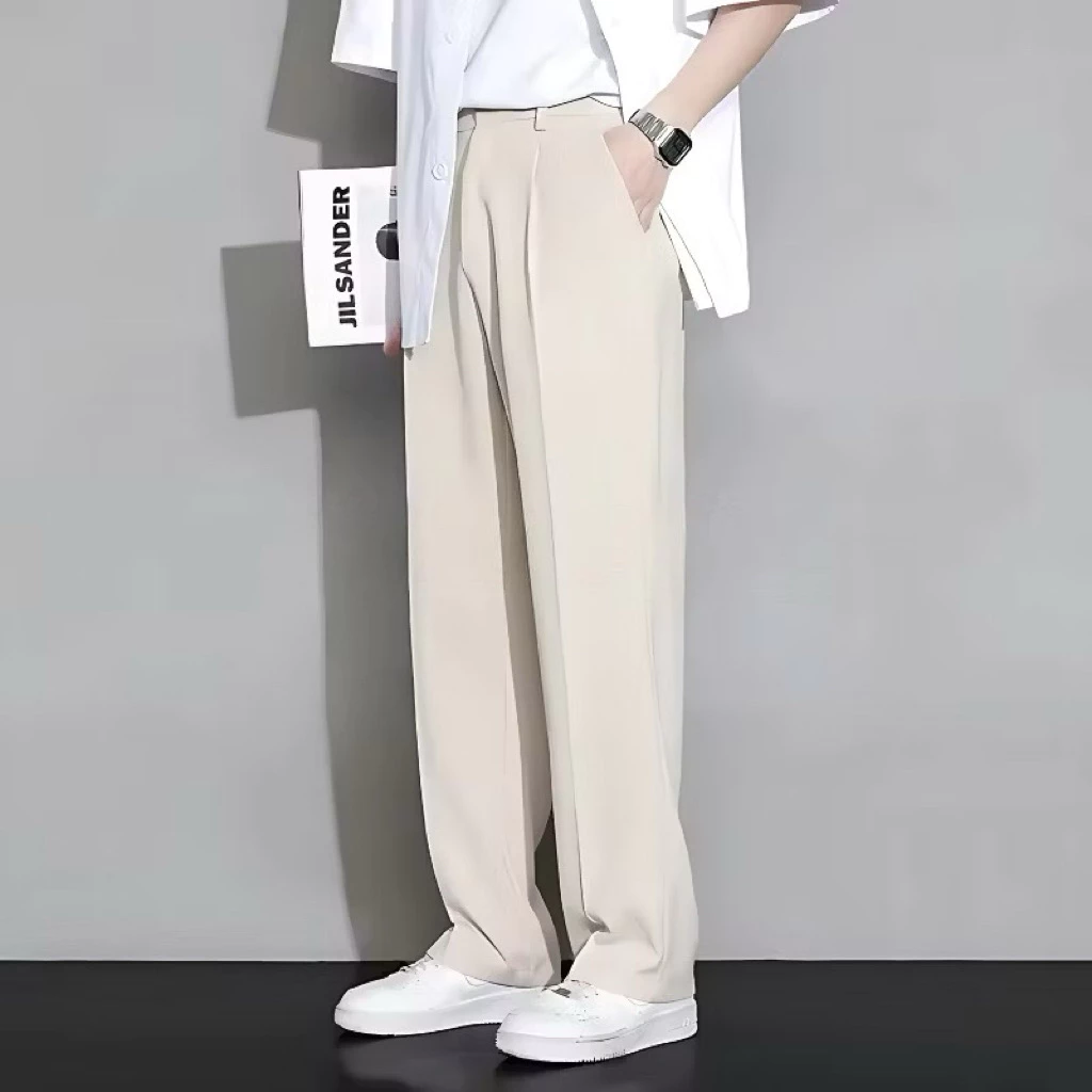 OSANAWEAR Celana Pria Formal Loose Pants Cream