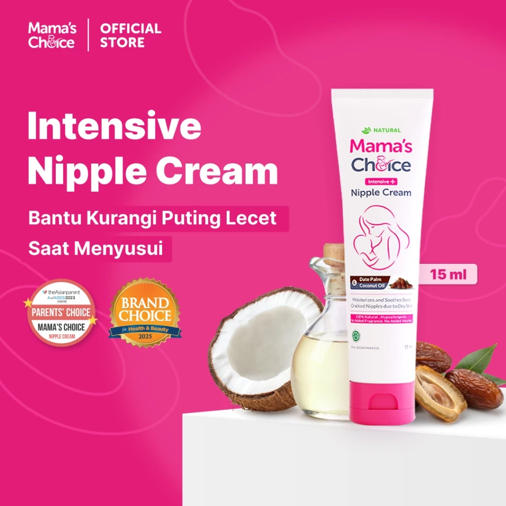 Mama's Choice Intensive Nipple Cream (Krim untuk Melembapkan Puting Lecet) Terdaftar BPOM dan Halal MUI