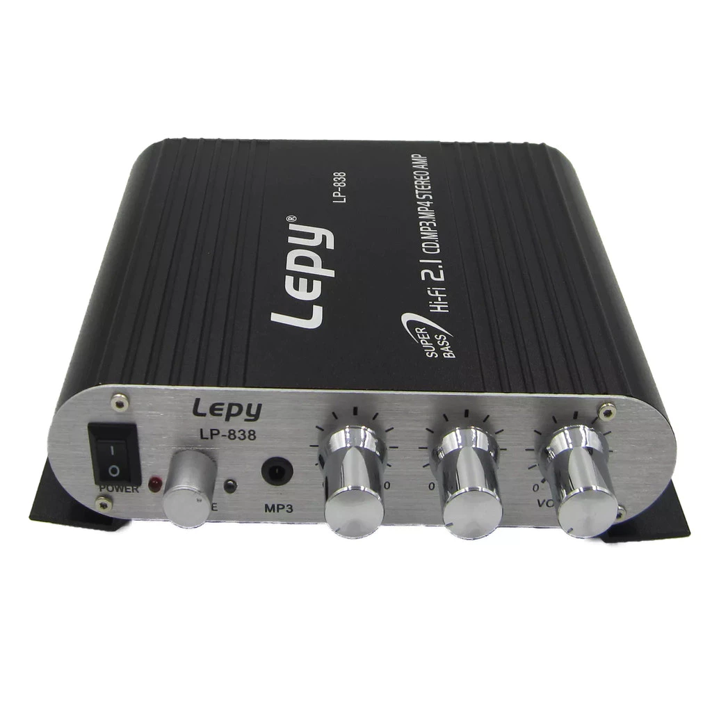 Jaystrade Lepy HiFi Stereo Amplifier LP-838 Penguat Suara Treble Bass Booster