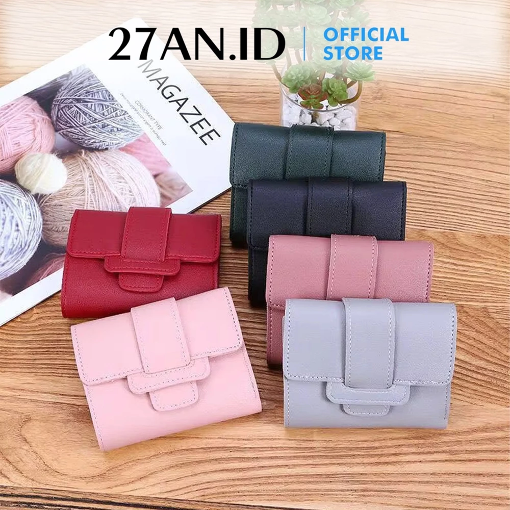 ( 27AN.ID ) Dompet Lipat Wanita 6018 Tanpa Tali / dompet murah real pic C5