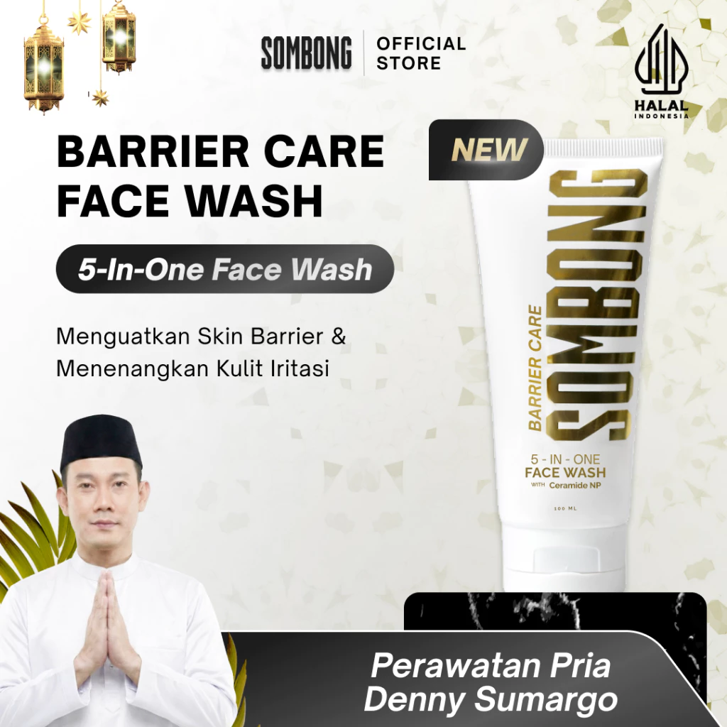 SOMBONG 5-in-1 Barrier Care Face Wash with Ceramide NP 100ml
