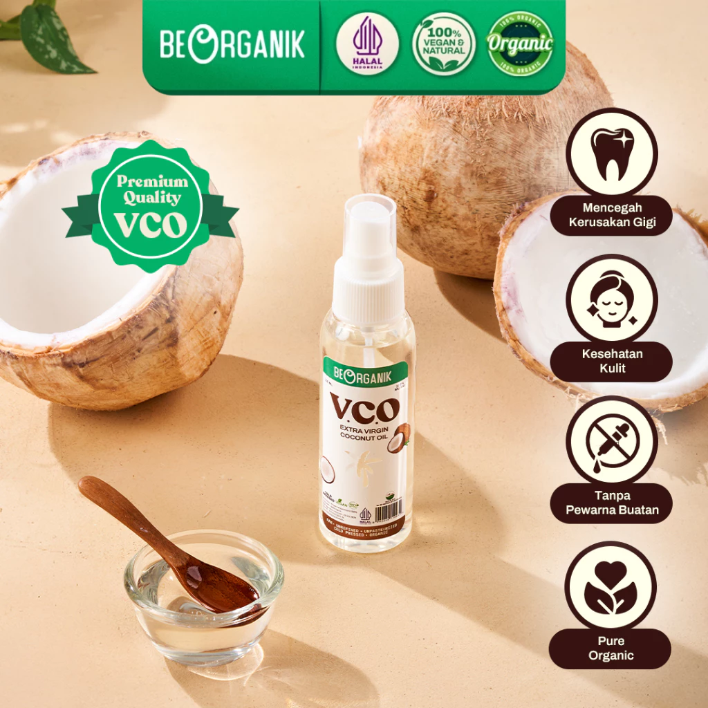 EXTRA VIRGIN COCONUT OIL VCO 100ML SPRAY - MINYAK KELAPA MURNI 100%